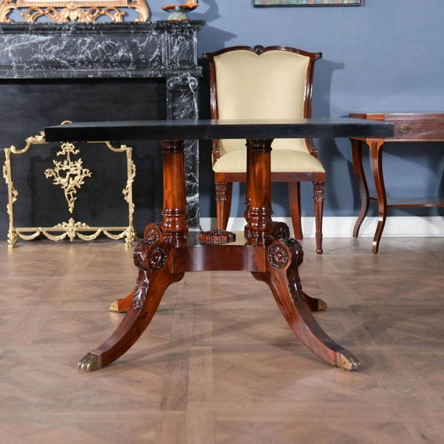 Niagara Furniture Round Mahogany Table For Sale - Image 6 of 10