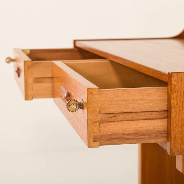 Mid-Century Modern Italian Teak Desk by IMB, 1960s For Sale - Image 14 of 18