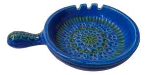Vintage Italian 9814/13 Ceramic Ashtray by Aldo Londi for Bitossi, 1960s