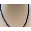 Certified Vintage Lapis Lazuli Single Strand Necklace 14 Kt Yellow Hook Clasp For Sale - Image 16 of 18