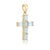 Add a touch of timeless devotion and soothing color to your jewelry collection with this stunning cross pendant. Expertly...