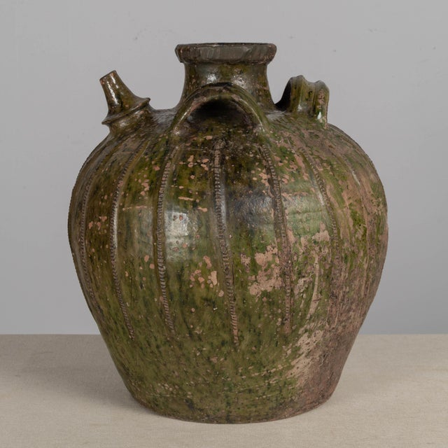 18th Century 18th Century French Pottery Walnut Oil Jug From Perigord For Sale - Image 5 of 13