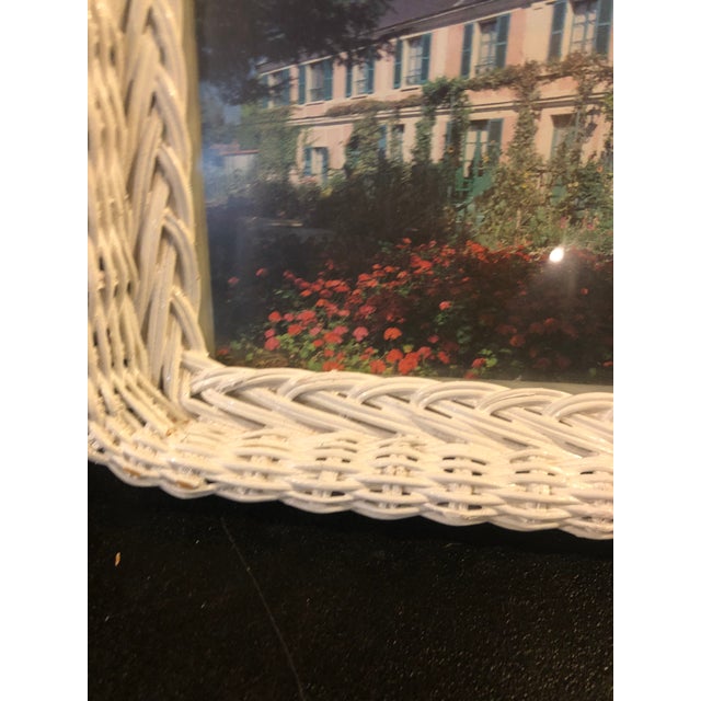 1960s White Wicker Picture Frame Chairish