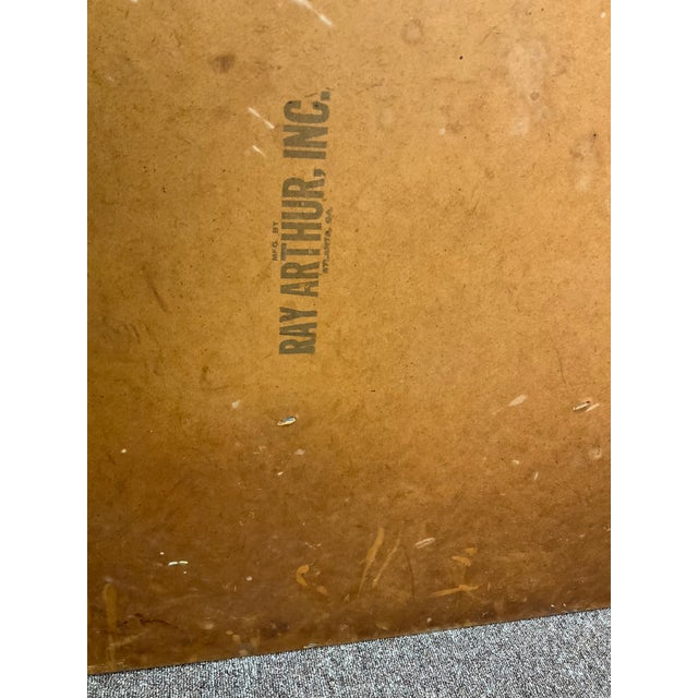 Late 20th Century Ray Arthur Inc. Green Formica Parsons Table For Sale - Image 9 of 9