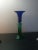 1980s Rogaska Green/Blue Art Glass Reversible Vase, Made in Yoguslavia For Sale - Image 4 of 8