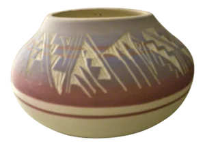 1980s D Lee Navajo Usa Santa Fe Nm Mesa Verde Pottery Hand Made Bowl