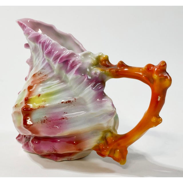 Antique Ceramic Royal Beyreuth Shell Creamer For Sale - Image 4 of 8