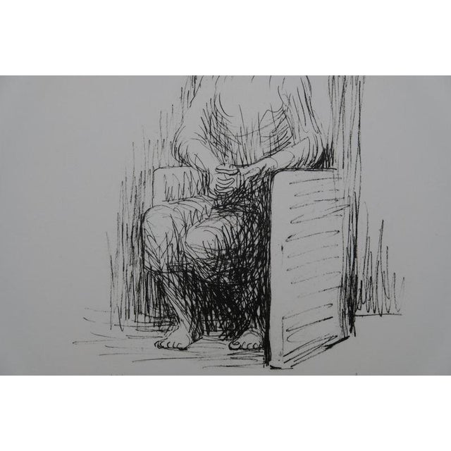 Henry Moore, Woman Sitting in an Armchair, Lithograph For Sale - Image 4 of 7