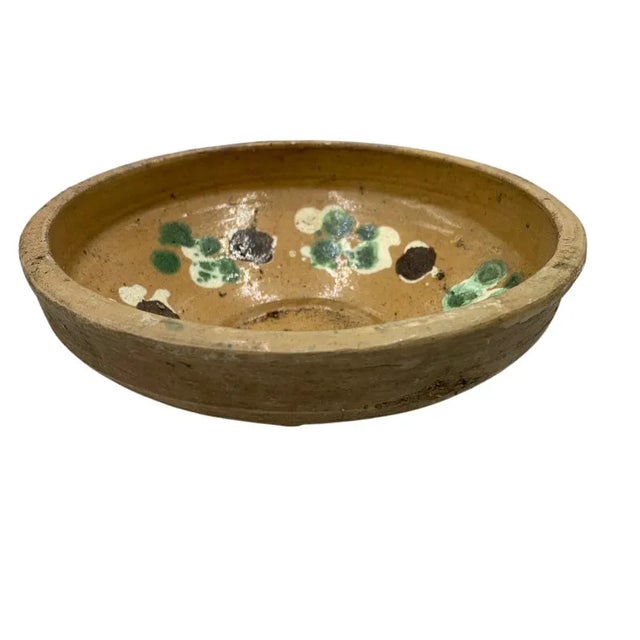 Antique Hungarian Folk Art Decorative Bowl For Sale - Image 4 of 6