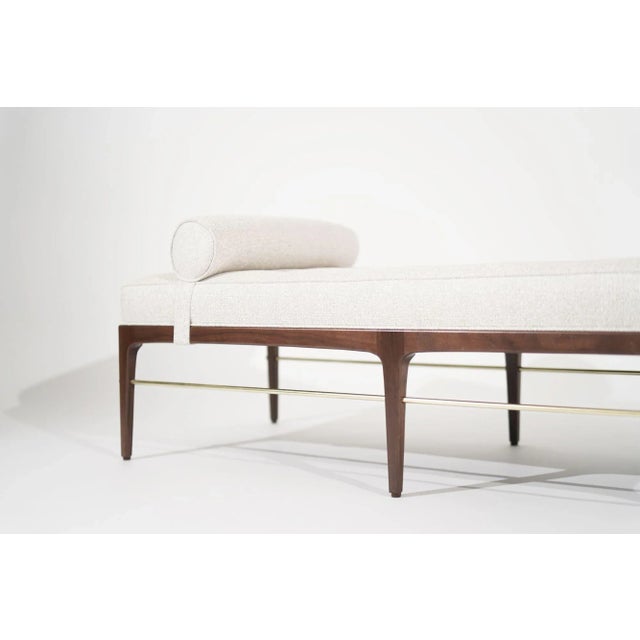 Off-white Linear Daybed in Special Walnut Series 72 by Stamford Modern For Sale - Image 8 of 12