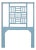 Finn Headboard Twin - Pool Blue For Sale