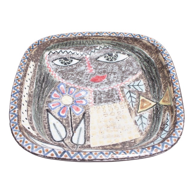 Stoneware Bowl by Mari Simmulson for Upsala Ekeby, Sweden, 1950s For Sale