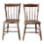 Antique Chippy Paint Farmhouse Chairs Pair For Sale
