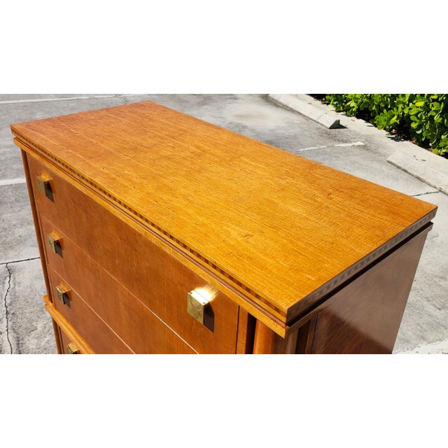 1980s 1980s Hickory White Biedermeier Dresser From Genesis Collection For Sale - Image 5 of 17