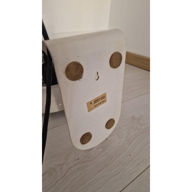 Notte Table or Hanging Lamp in White Iron from Stilnovo, 1970s For Sale - Image 12 of 18