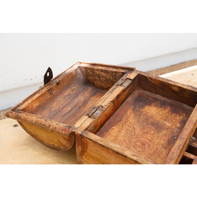 Wood Rustic Wooden Spice Merchant Box For Sale - Image 7 of 10