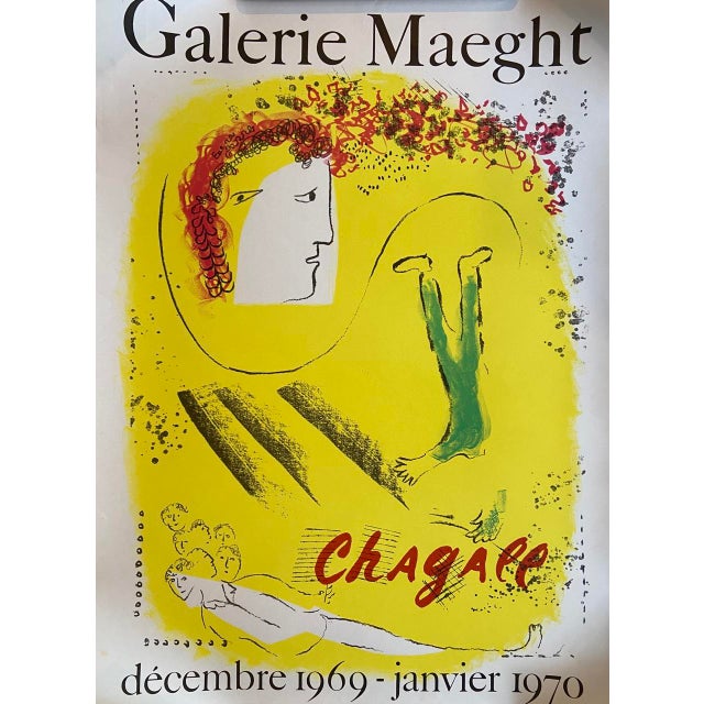 Exhibition Lithograph Poster after Marc Chagall, 1969 For Sale - Image 6 of 6