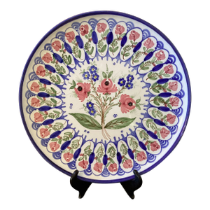Early 20th Century Floral Platter Signed Cb and Mb