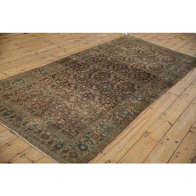 Antique Tea Washed Malayer Rug Runner - 4'6" X 9'9" For Sale - Image 10 of 11