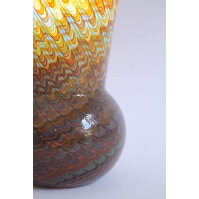 Peacock Murano Glass Vase by Gino Cenedese for Cenedese, 1965 For Sale - Image 11 of 13