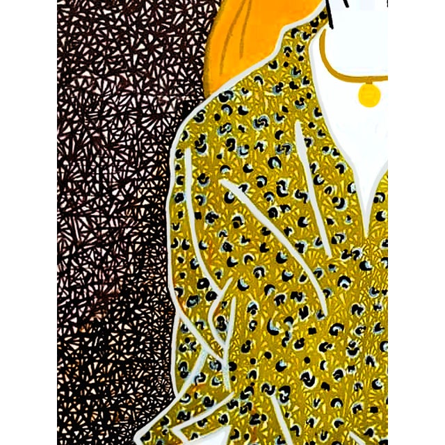 Contemporary "Keep Your Head Up High, Deborah", Acrylic on Canvas Painting by Janet Adegoke For Sale - Image 3 of 4