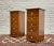 Brown Pair of Federal Style Narrow Mahogany Dressers | 1920's Skinny Nightstands Glass Knobs For Sale - Image 8 of 13