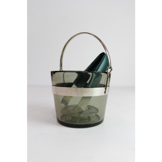 Orrefors Swedish Glass Ice Bucket by Sven Palmqvist for Orrefors, 1960s. For Sale - Image 4 of 17
