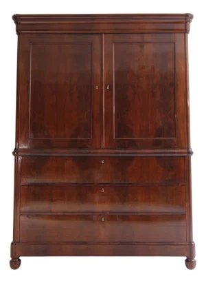 Large Biedermeier Cabinet in Mahogany, 1840