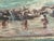 Post Impressionist Vintage Coastal Seascape Oil Painting – Children Playing by the Shore-Locueso For Sale - Image 3 of 8
