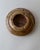 Late 20th Century Vintage Brutalist Modernist Round Onyx Ashtray in Brown Beige Tone, 1980s For Sale - Image 5 of 12