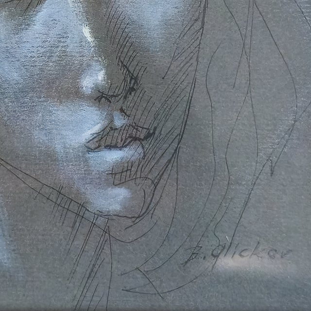 A Girl's Head - Benjamin Glicker, C. 1973 For Sale In San Diego - Image 6 of 9