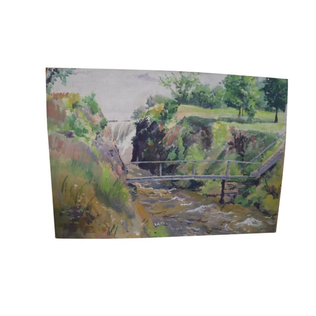 1940s Ralph Pallen Coleman Impressionist Landscape For Sale - Image 5 of 5