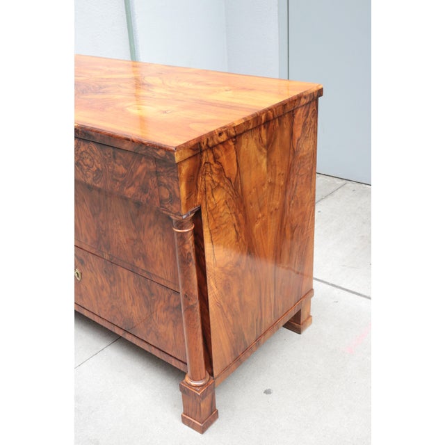 Wood Early 19th Century Fine Single Biedermeier Chest of Drawers For Sale - Image 7 of 10