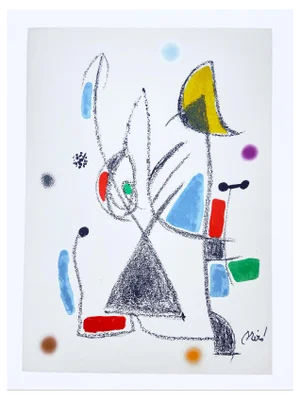 Joan Miró, Maravillas con variaciones No.16, 1975, Lithograph