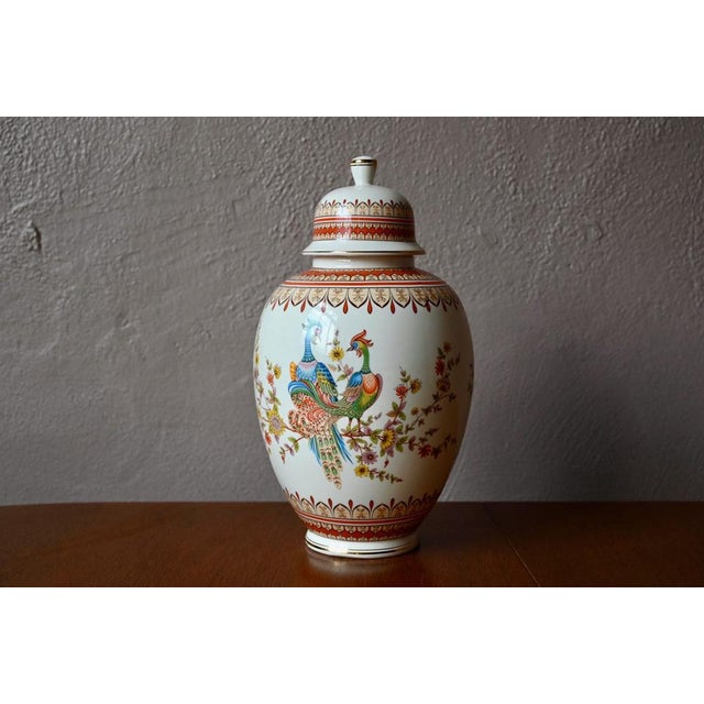Lidded Vase with Birds Decor by Fg. Fratelli Gialletti For Sale - Image 9 of 10