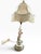 Rococo Vintage Rococo-Style Porcelain Figural Table Lamp With Fringe Shade For Sale - Image 3 of 6