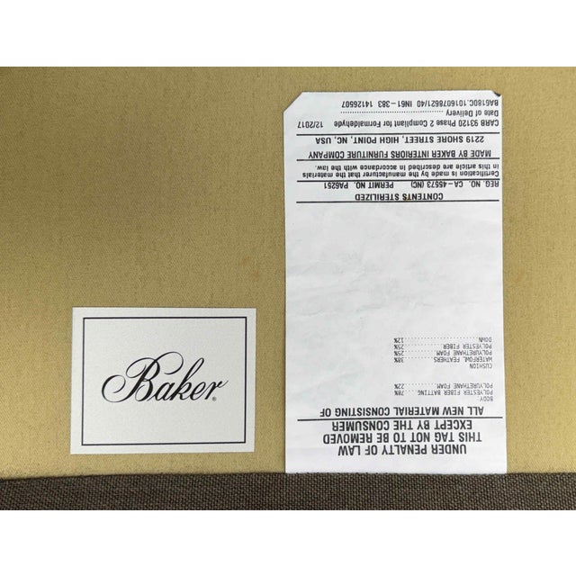 Baker Carnelian Sculptural Lounge Arm Chairs by Jean-Louis Denoit, a Pair For Sale - Image 15 of 16