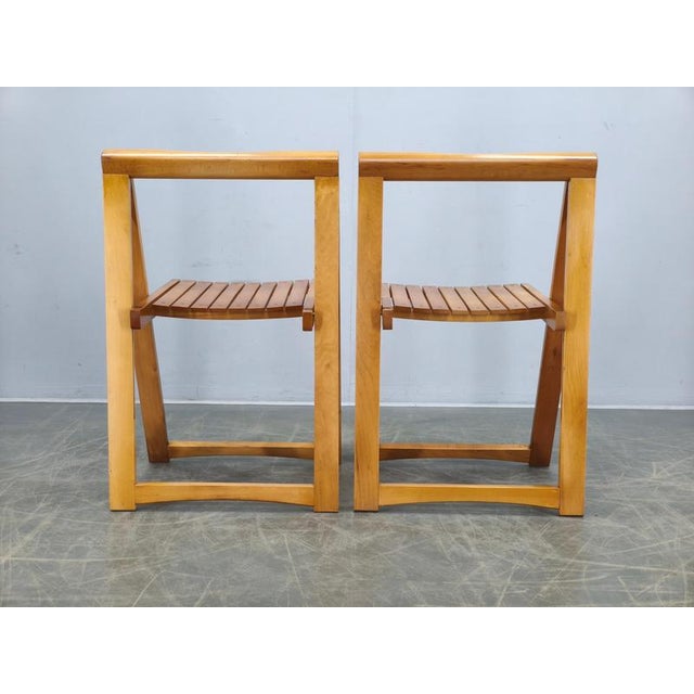 Trieste Folding Chairs by Aldo Jacober for Alberto Bazzani, 1960s, Set of 4 For Sale - Image 10 of 18