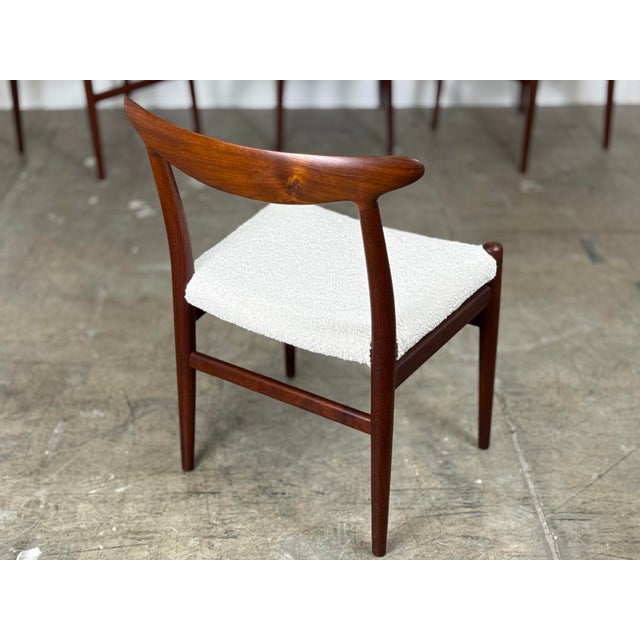 1950s Hans J. Wegner W2 Dining Chairs - Twelve 12 - Danish Modern Teak - CM Madsens For Sale - Image 9 of 11