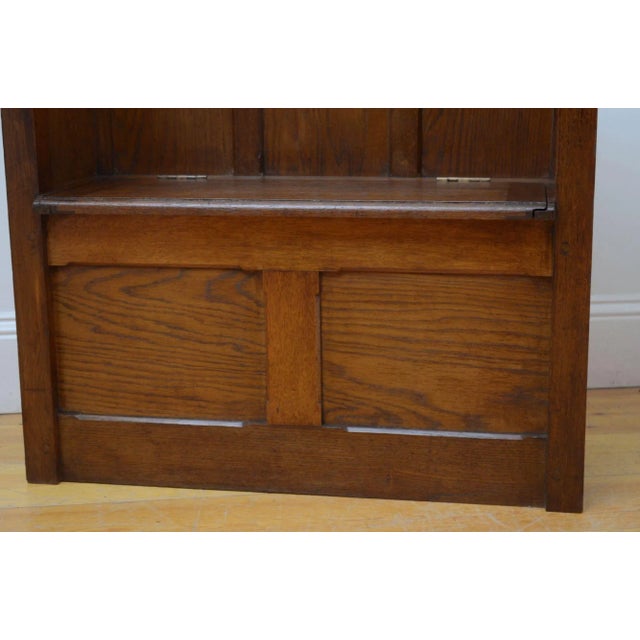 Gothic Revival Oak Hall Bench For Sale - Image 10 of 14