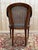 1970s Louis XVI Style Stained Wood Desk Chair with Cane Seat, 19th Century For Sale - Image 5 of 7