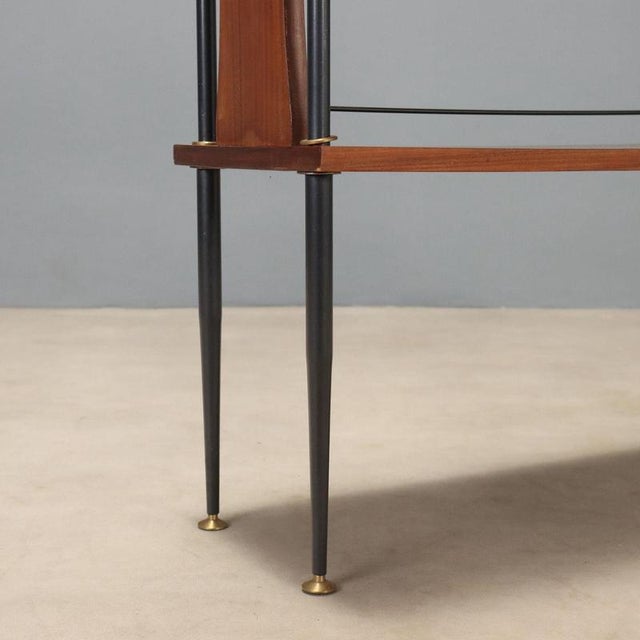 Vintage Cabinet in Teak, Metal and Brass, Italy, 1960s For Sale - Image 6 of 9