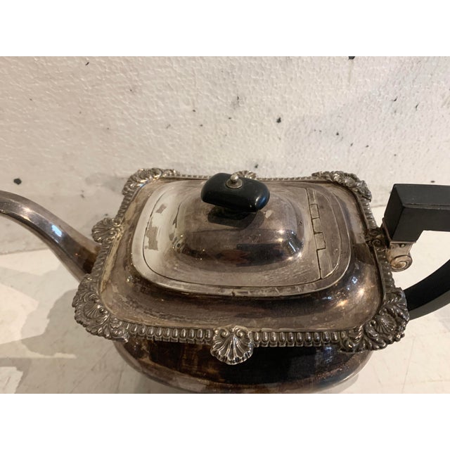 20th Century Silver-Plated Metal Tea Service, Set of 3 For Sale - Image 10 of 16