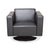 Black Chrome and Leather Serge Armchair with Swivel Function from Brühl For Sale - Image 13 of 14