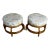 Pair of Mid Century Vintage Bamboo Sitting Stool For Sale
