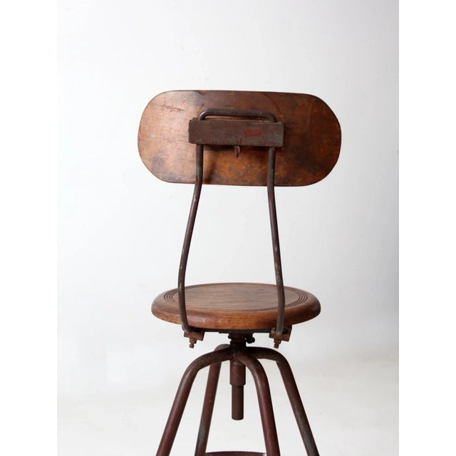 Antique Telephone Operator Chair For Sale - Image 11 of 13