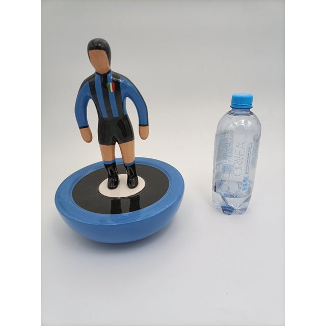 Subbuteo Ornament Sculpture in Hand-Painted Double-Mold Ceramic from Artigianato Italiano For Sale - Image 6 of 10