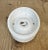 Glass Vintage White Porcelain Wall Light, 1970s For Sale - Image 7 of 12
