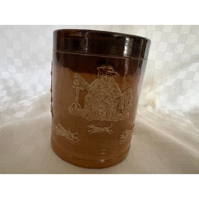 Royal Doulton 19th C Doulton Lambeth Hunting Mug For Sale - Image 4 of 10
