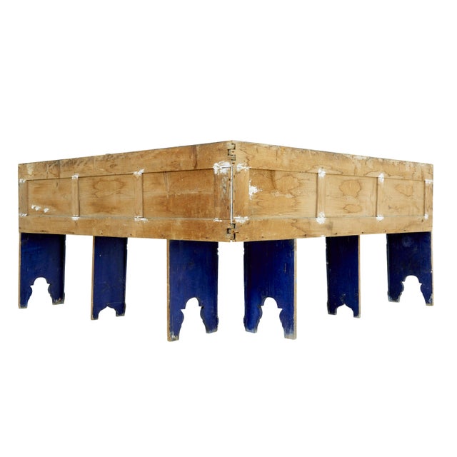 Folk Art Hand-Painted Corner Seat, 1880, Set of 2 For Sale - Image 4 of 7